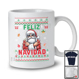 Feliz Navidad; Joyful Christmas Lights Santa Sunglasses; X-mas Sweater Pajama Family Group T-Shirt