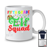 Fifth Grade ELF Squad; Cheerful Christmas Lights ELF; School Students Teacher Group T-Shirt