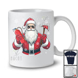 Firefighter Santa, Awesome Christmas Santa Sunglasses, Snowing Matching Careers Group T-Shirt