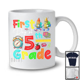 First Day Of 5th Grade, Adorable Back To School Crayons Lover, Students Teachers Squad T-Shirt