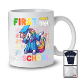 First Day Of School, Lovely 100th Day Of School Dabbing Unicorn, Students Teacher Group T-Shirt