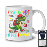 First Grade Here I Come, Joyful First Day Of School T-Rex Dinosaur, Student Teacher Group T-Shirt