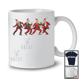 Four Santa Trump Dancing; Humorous Christmas Santa President; Pajamas Family Group T-Shirt