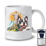 French Bulldog Selfie With Jesus Statue; Lovely French Bulldog Owner Lover; Family Group T-Shirt