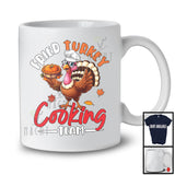 Fried Turkey Cooking Team; Humorous Thanksgiving Turkey Cooking Pie; Lunch Lady Chef Group T-Shirt