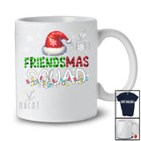 Friendsmas Squad; Amazing Christmas Lights Snow Santa Plaid; Friends Family Group T-Shirt