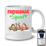 Friendsmas Squad; Wonderful Christmas Lights Three Santa Reindeer Guinea Pig; Pajama Group T-Shirt