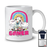 Gamer Girl; Adorable Farm Animal Goat Playing Video Games; Gaming Gamer Farmer T-Shirt