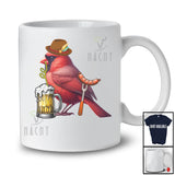 German Cardinal Bird Drinking Beer; Cheerful Festival Oktoberfest Bird Drunker; Family Group T-Shirt