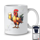 German Chicken Drinking Beer; Humorous Festival Oktoberfest Farm Farmer; Drunker Team T-Shirt