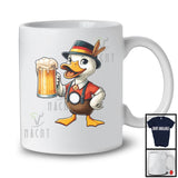 German Duck Drinking Beer; Humorous Festival Oktoberfest Farm Farmer; Drunker Team T-Shirt