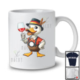 German Duck Drinking Wine; Humorous Festival Oktoberfest Farm Farmer; Drunker Team T-Shirt