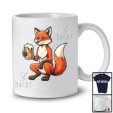 German Fox Drinking Beer; Joyful Oktoberfest Animal Lover; Matching Family Group T-Shirt