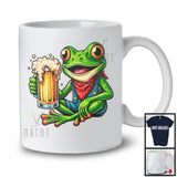 German Frog Drinking Beer; Joyful Oktoberfest Animal Lover; Matching Family Group T-Shirt