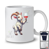 German Goat Drinking Wine; Humorous Festival Oktoberfest Farm Farmer; Drunker Team T-Shirt