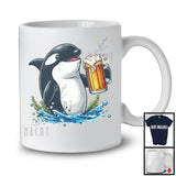 German Orca Drinking Beer; Joyful Oktoberfest Animal Lover; Matching Family Group T-Shirt