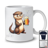 German Otter Drinking Beer; Joyful Oktoberfest Animal Lover; Matching Family Group T-Shirt