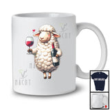 German Sheep Drinking Wine; Humorous Festival Oktoberfest Farm Farmer; Drunker Team T-Shirt