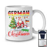 German You A Merry Christmas; Fantastic X-mas Tree Santa German Flag Snowman; Family Group T-Shirt