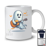 Ghost Playing Guitar; Awesome Halloween Boo Ghost; Musical Instruments Player Group T-Shirt