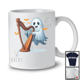 Ghost Playing Harp; Awesome Halloween Boo Ghost; Musical Instruments Player Group T-Shirt