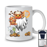 Ghost Sheep Pumpkin Face, Creepy Halloween Costume Carved Pumpkin, Candy Animal Lover T-Shirt