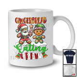 Gingerbread Eating Crew; Amazing Christmas Family Santa Elf Gingerbread; Plaid Baking Baker T-Shirt