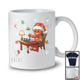 Gingerbread Playing Chess; Awesome Christmas Santa Gingerbread; Sport Player Baker T-Shirt