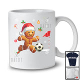 Gingerbread Playing Footgolf; Awesome Christmas Santa Gingerbread; Sport Player Baker T-Shirt