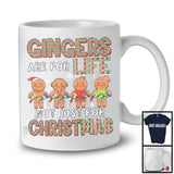 Gingers Are For Life Not Just For Christmas, Lovely Four Santa Gingerbread, X-mas Lights T-Shirt