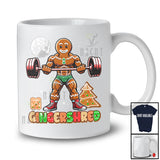 Gingershred; Adorable Christmas Gingerbread Man Weightlifting; Workout Bodybuilding Family T-Shirt