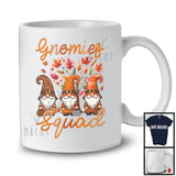 Gnomies Squad; Awesome Thanksgiving Fall Tree Leopard Plaid Three Gnomes; Family Group T-Shirt