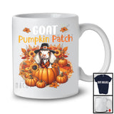 Goat Pumpkin Patch; Lovely Thanksgiving Goat In Pumpkin; Farm Animal Farmer Lover T-Shirt