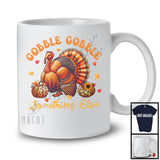 Gobble Gobble Something Else; Humorous Thanksgiving Autumn Turkey Squad; Family Group T-Shirt