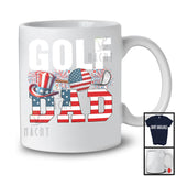 Golf Dad, Amazing Father's Day 4th Of July American Flag, Sport Player Team Patriotic T-Shirt