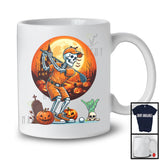 Golf Skeleton Player; Humorous Halloween Moon Skeleton Lover; Sport Playing Team T-Shirt