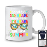 Goodbye 3rd Grade To 4th Grade First Summer, Colorful Vacation Sunglasses, Students Group T-Shirt