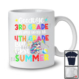 Goodbye 3rd Grade To 4th Grade First Summer, Colorful Vacation Unicorn, Students Group T-Shirt
