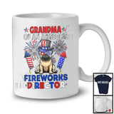 Grandma Of An Awesome Fireworks Director, Lovely 4th Of July Pug, Fireworks Patriotic T-Shirt