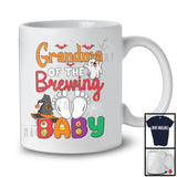 Grandma Of The Brewing Baby, Humorous Halloween Pregnancy Witch Boo Ghost, Family Group T-Shirt