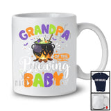 Grandpa Of The Brewing Baby, Humorous Pregnancy Announcement Halloween Witch, Family T-Shirt