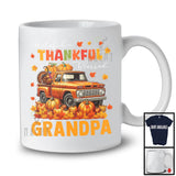 Grateful Thankful Blessed Grandpa; Wonderful Thanksgiving Turkey Pumpkin On Pickup Truck; Family T-Shirt