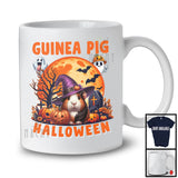 Guinea Pig Halloween; Adorable Witch Guinea Pig Scary Moon; Matching Wild Animal Lover T-Shirt