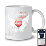 Half Of My Heart In Heaven Grandpa, Awesome Father's Day Heart Wings, Memories Family T-Shirt