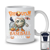 Halloween Baseball Maker, Humorous Halloween Costume Mummy Baseball Player, Sport Team T-Shirt