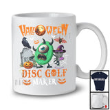 Halloween Disc Golf Maker, Humorous Halloween Costume Monster Disc Golf Player, Sport Team T-Shirt