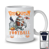 Halloween Football Maker, Humorous Halloween Costume Mummy Football Player, Sport Team T-Shirt