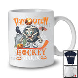 Halloween Hockey Maker, Humorous Halloween Costume Mummy Hockey Player, Sport Team T-Shirt