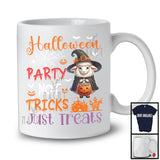 Halloween Party Not Tricks Just Treats, Lovely Witch Sheep Farm, Carved Pumpkin Candy Animal T-Shirt