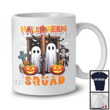 Halloween Squad, Amazing Halloween Costume Boo Ghost, Skeleton Pumpkin Family Group T-Shirt